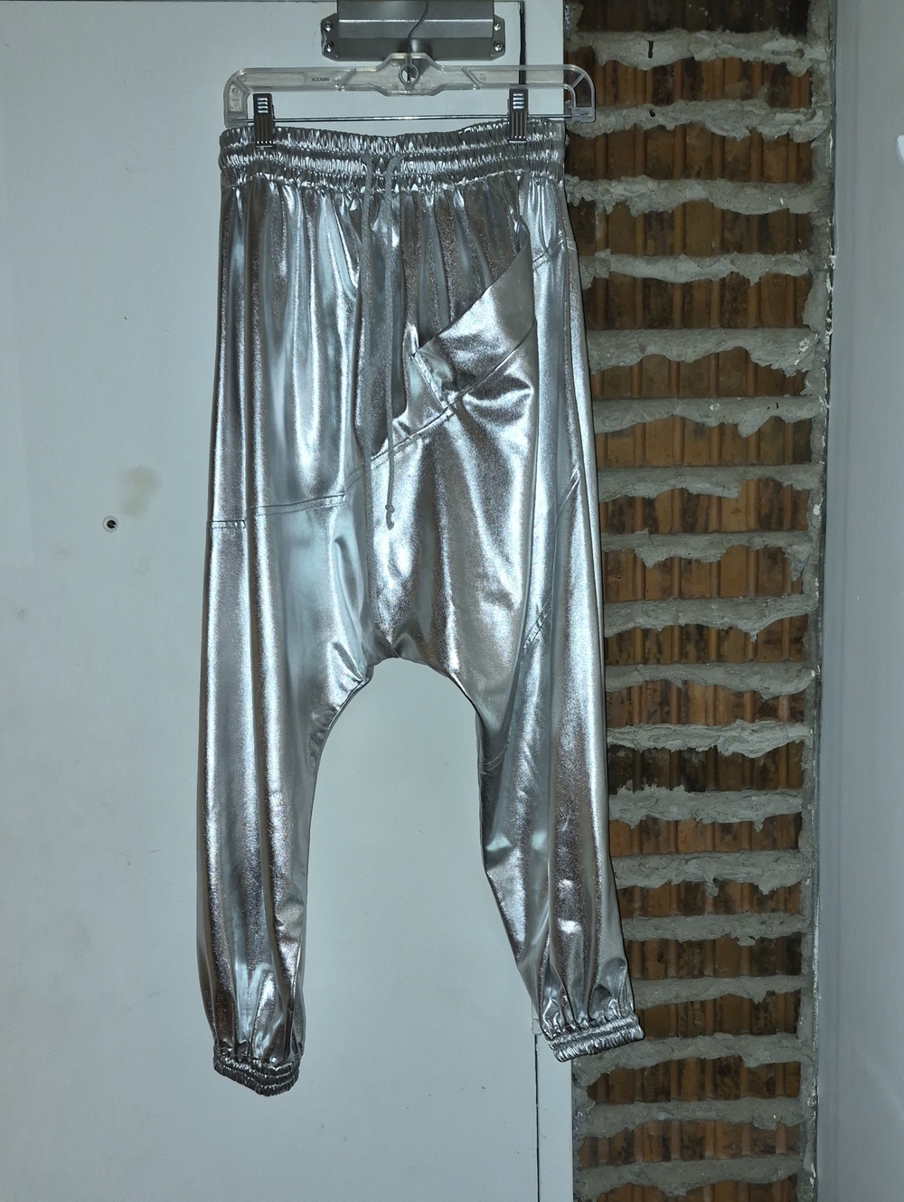 CREARE Silver Harem Style Pants Pull On Pockets Size 1